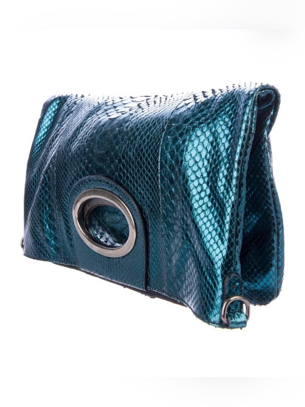 Sigerson Morrison
Snakeskin Fold-Over Clutch
